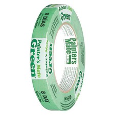 Shurtape Cp 150 Painter's Tape, 18 Mm W X 55 M L, 5.4 Mil Thick, Green, Rubber