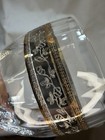 Pair of vintage Italian Louis XVI wine goblets with silver band — photo 8
