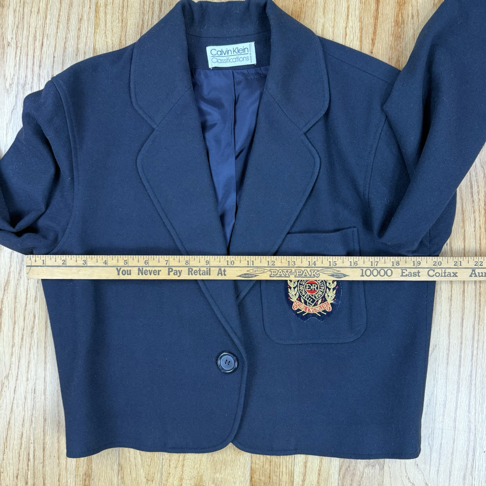 Calvin Klein Classifications 80s Single Button Bl… - image 9