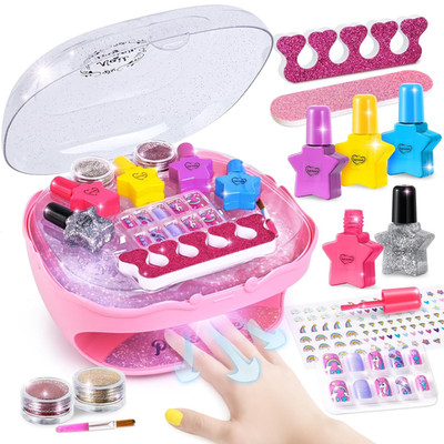 Nail Polish Kit for Girls Ages 7-12 Years Old,Toy for Girls 5 6 7 8 9 10 11 12 Y