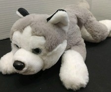 FAO Schwarz Husky Puppy Plush Stuffed Animal 14"