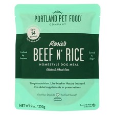 Portland Pet Food Rosie'S Beef N Rice Homestyle Dog Meal Pouch 9 Oz