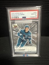 2024-25 UD MACKLIN CELEBRINI RC YOUNG GUNS OUTBURST GEM MINT PSA 10!!!