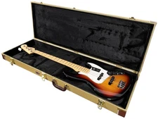 Electric Bass Guitar Hard Case - Tweed
