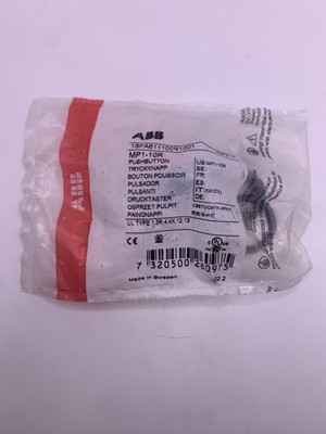 ABB MP1-10R Pushbutton Operator, Flush, Red, 22mm, Momentary, NEW IN BAG