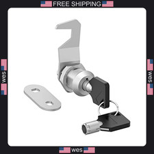 1 Pack tubular cam locks 5/8 inch keyed alike tool box security drawer mailbox