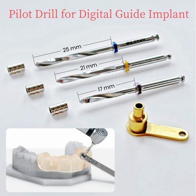 φ2.0 Dental Pilot Drill Digital Guided Implant Guide Drill with Guide Sleeves