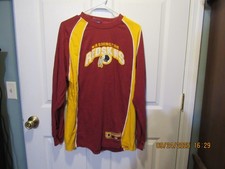 NFL Washington Redskins Sweatshirt Medium M Burgundy Gold Cotton
