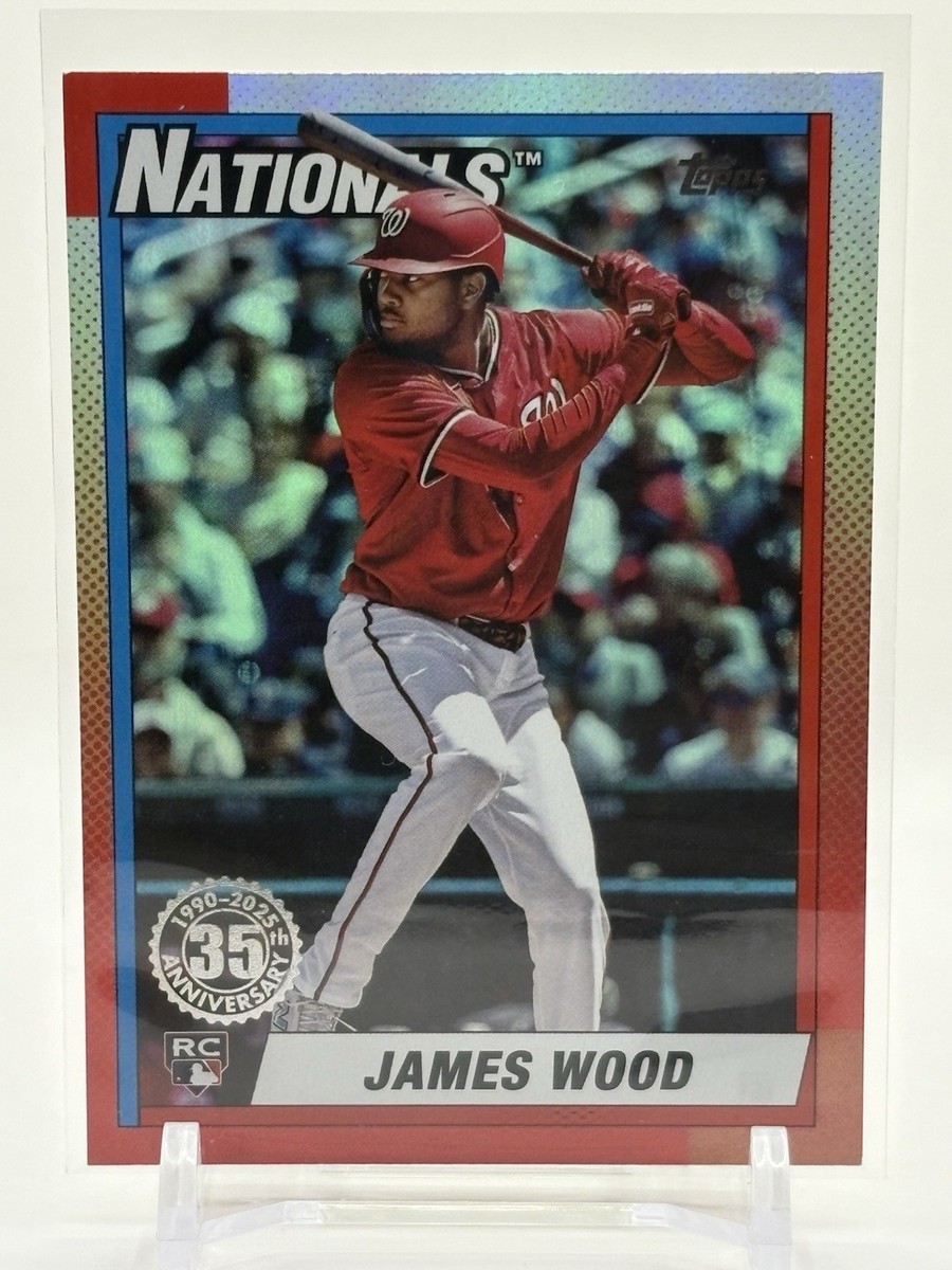 2025 Topps Update JAMES WOOD RC Rookie 1990 Baseball Foil #U90-28