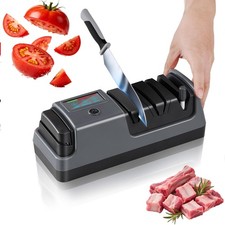 5 in 1 Electric Knife Sharpener-3 Rotational Speed Adjustable Knife Sharpener