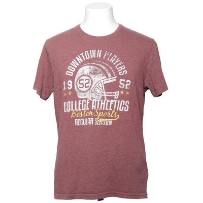 Identic, T-shirt, Größe: L, Rot, Baumwolle/Polyester, Print, Herren #yt1