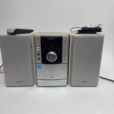 Retro Sony CMT-EH12 Mini Hi-Fi Stereo System CD/AM/FM/CASSETTE Working W/ Remote