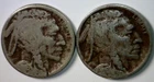 1916d & 1916s Buffalo Nickel BETTER DATE & MM Coins = 2 Coin LOT   NR