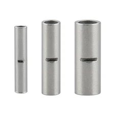 75pcs Copper Metal Uninsulated Wire Ferrule Cable Crimp Terminals Butt Connec...