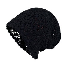 Womens Crochet Beanie Handmade Stylish Summer Hat for Dating Shopping Travel