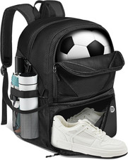 Soccer Bag,Backpack with Ball  Shoe Compartment for Basketball Volleyball Footb