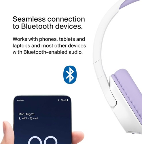 Belkin SoundForm Inspire Wireless Over-Ear Headset for Kids,On-Ear Headphones fo - Bild 7 von 7