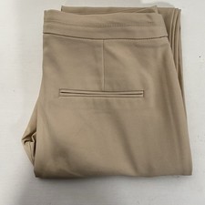 Zara Womens Beige Zippers Legging Chino Dress Pants Size XS /24 Excellent JF124