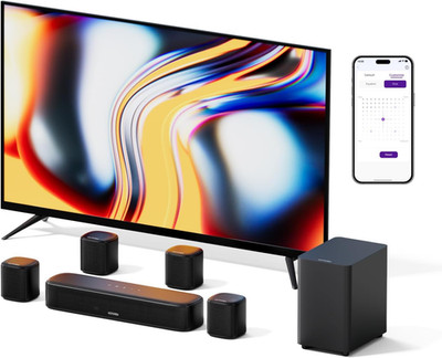 7.1Ch Sound Bar with Subwoofer, Virtual Surround Sound System for TV, Sound Bar