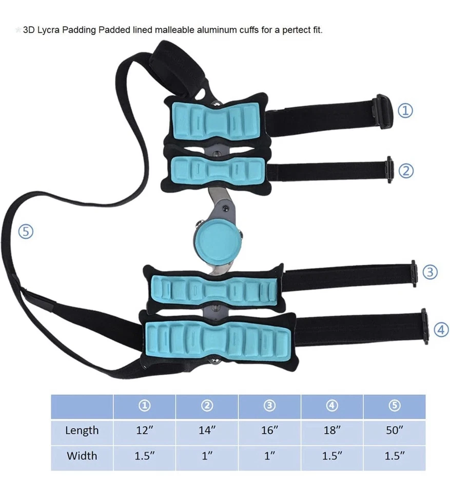 Elbow Brace Komzer Hinge Adjustable Post OP ROM Elbow Brace with Sling Left READ - Image 2 of 4