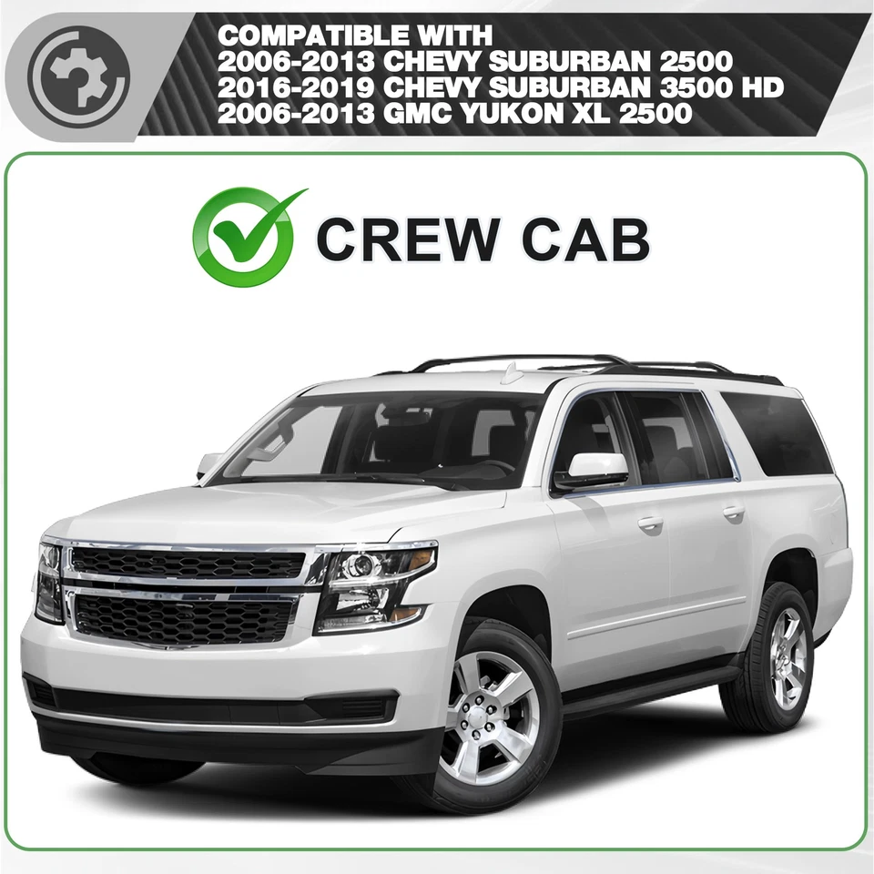 For 2006-2013 Chevy Suburban &GMC Yukon XL 1500 2500 Running Boards Nerf Bars - Image 2 of 4