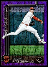 2025 Topps #596 Tyler Fitzgerald Purple Rainbow Foil #/250