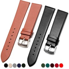 Genuine Leather Ladies Watch Strap 12–22mm Women’s Soft & Thin Replacement Band