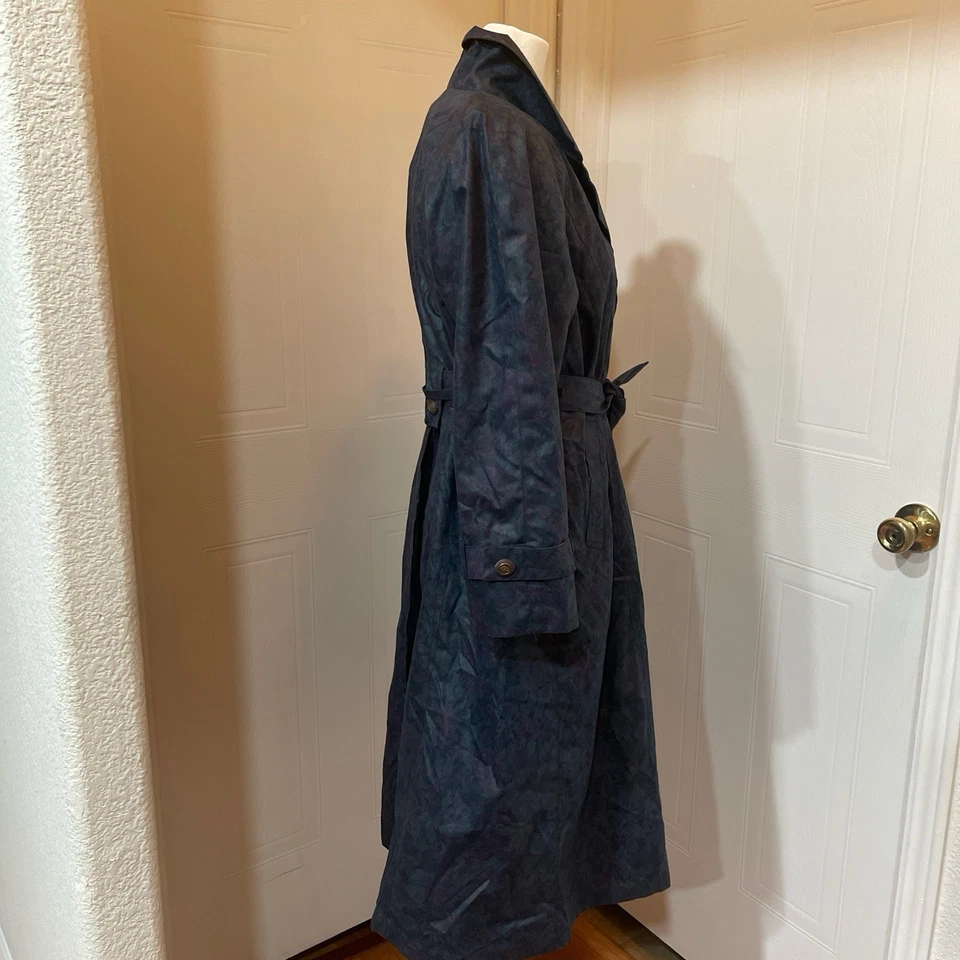 Gabardina de lluvia para mujer London Fog azul marino forro extraíble talla 6P Foto 4 de 4