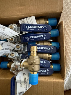 Legend Valve P 1960NL 1/2in Brass Ball Valve PEX x Copper Press 400 WOG x20