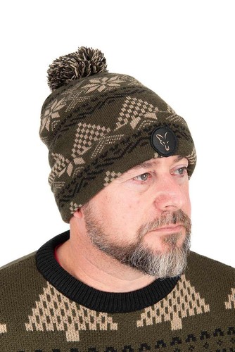 Fox Festive Bobble Hat - Picture 1 of 5