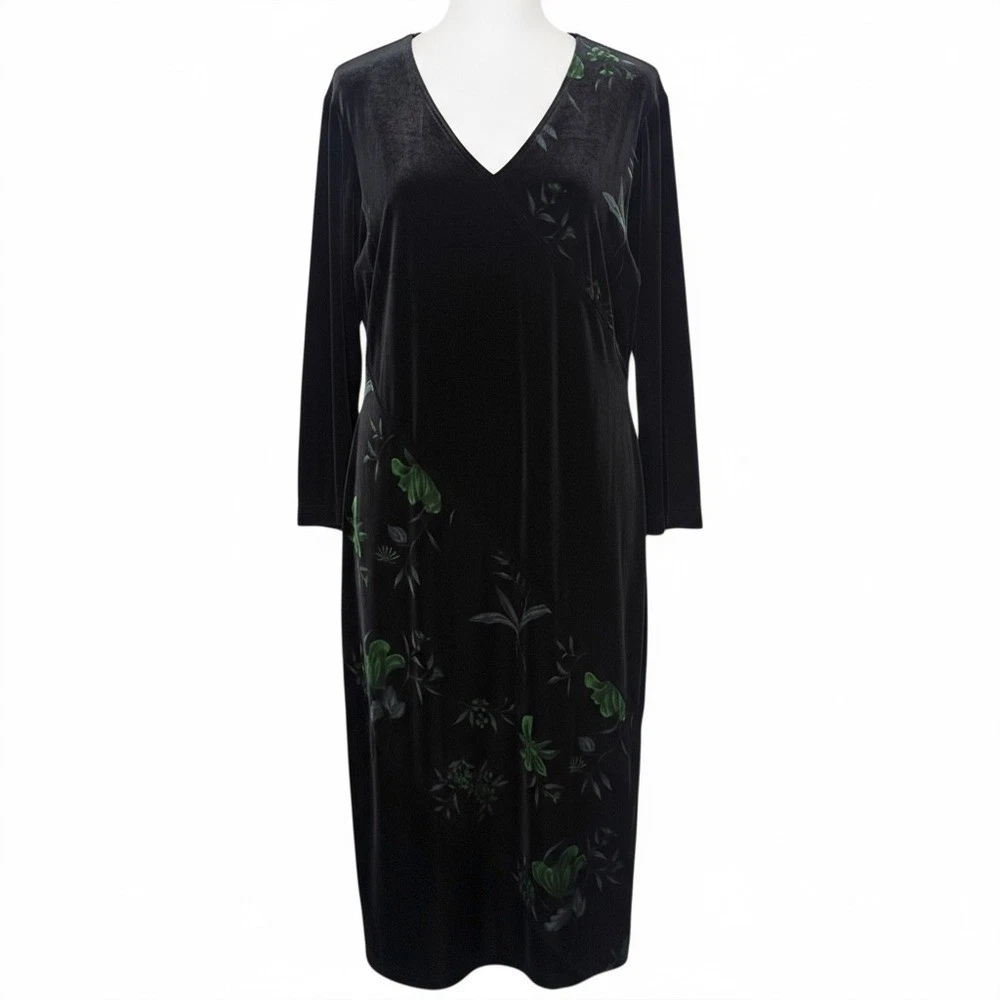 slim fit dress slacks Mac Duggal Floral-Embellished Fit & Flare Midi Dress