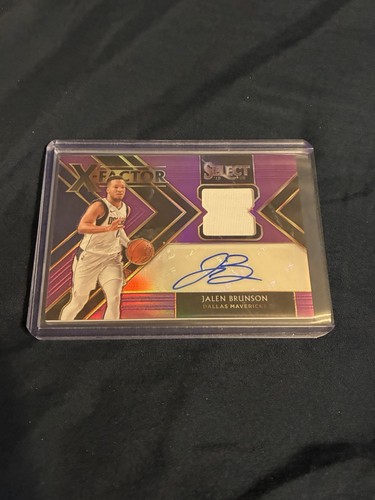 Jalen Brunson - 2019-20 Panini Select - X-Factor Patch Auto #XF-JBR Purple /99