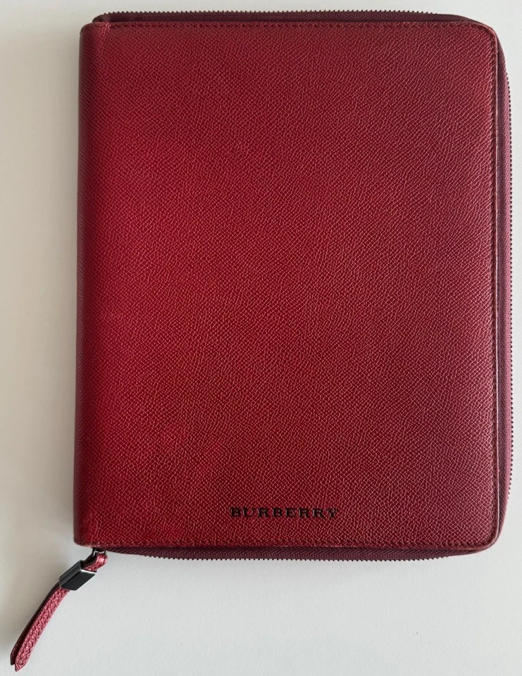 Burberry Apple IPad Hülle Ledertasche Schutzhülle Leder Rot Gebraucht