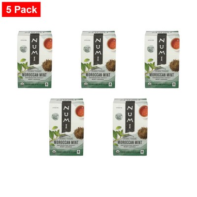 Numi Organic Simply Moroccan Mint Tea 18 ct  - 5 Packs