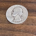 1947-D Silver Washington Quarter - Actual Coin Shown