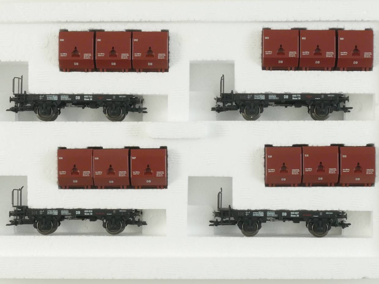 Märklin 48270 Coal Transport Freight Car Set 4x Okmm 38 H0 Mint! OVP