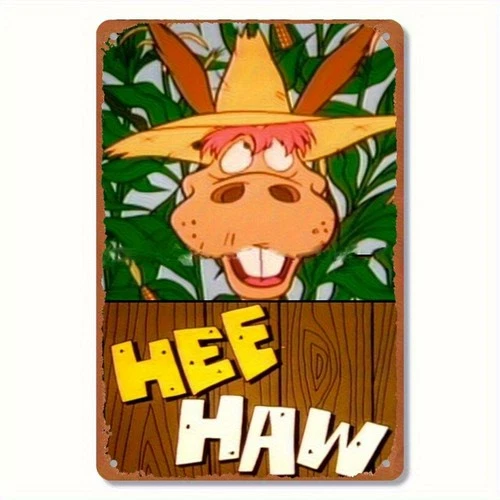 Local Hee Haw Vintage Metal Poster -Tin Metal Signs Heavy-Duty Wrought Iron-like