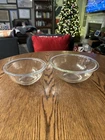 Pyrex Clear Glass Nesting Mixing Bowls 322 323 Set Of 2