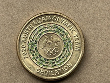 Australian Olympic Team Dedication Green 2020 Tokyo $2 Two Dollar Coin Circ