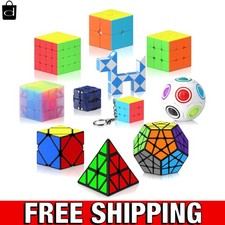 11-Piece Speed Cube Set - Puzzle Cubes  Fidget Balls for Kids  Adults