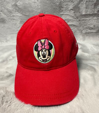 Minnie Mouse Hat Cap Red Youth Strap back Adjustable Disney Embroidered