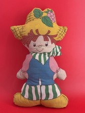Vintage HUCKLEBERRY PIE 18" Pillow Plush Doll Strawberry Shortcake From Panel