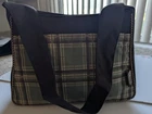 Graco Large Plaid Baby Diaper Bag Brown Green Inner Outer Pockets Unisex Baby