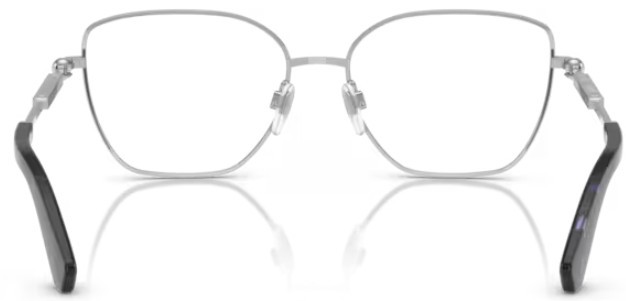Burberry BE1390 1005 Eyeglasses Women's Silver Full Rim Cat Eye 54mm thumbnail 4
