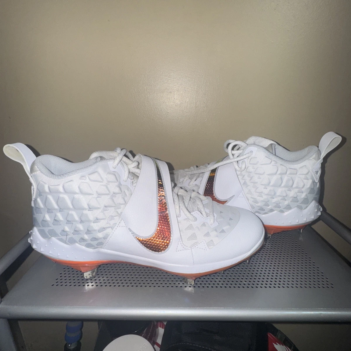 Nike Force Zoom Trout 6 White Laser Orange for Sale | Authenticity