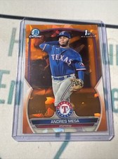 2023 Bowman Sapphire Andres Mesa Orange Refrctor /50 BCP-44 Rangers