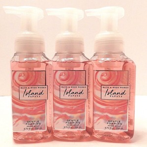 Details About 3 Bath Body Works Island Papaya Gentle Foaming Hand Soap 875oz 259ml New