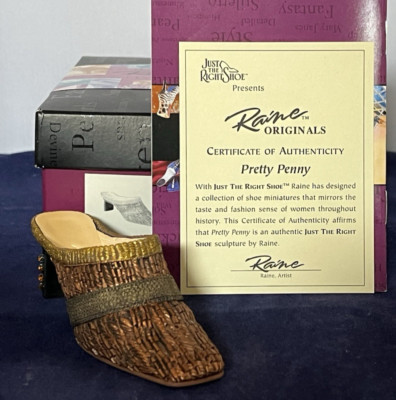 Just the Right Shoe ~ PRETTY PENNY ~  2000 ~ NIB ~ 25105 ~ Mint ~ COA