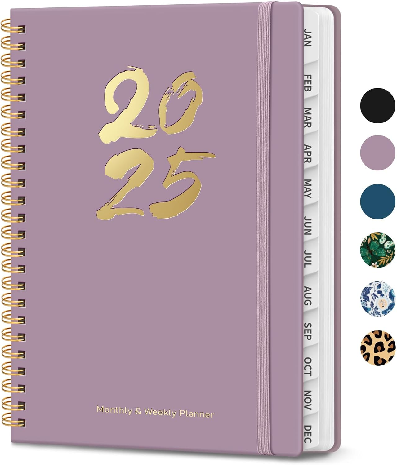 2025 Planner, Weekly and Monthly Calendar Planner Book (Jan 2025 - Dec 2025)