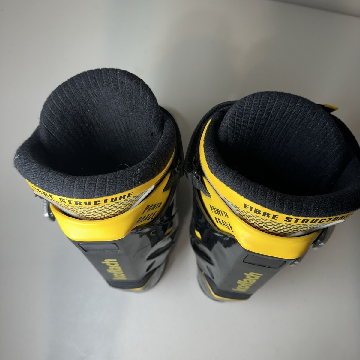 koflach RC ski boots 293mm Black and Yellow Racing Size 25 | eBay